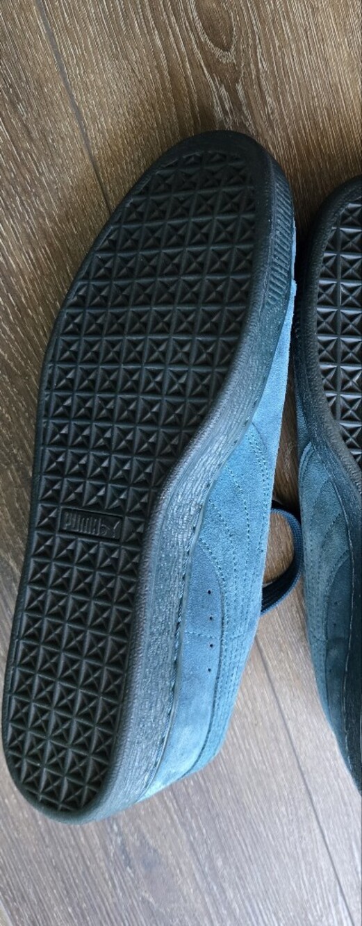 Puma Men's Suede Sneakers in Teal - Picture 4 of 5